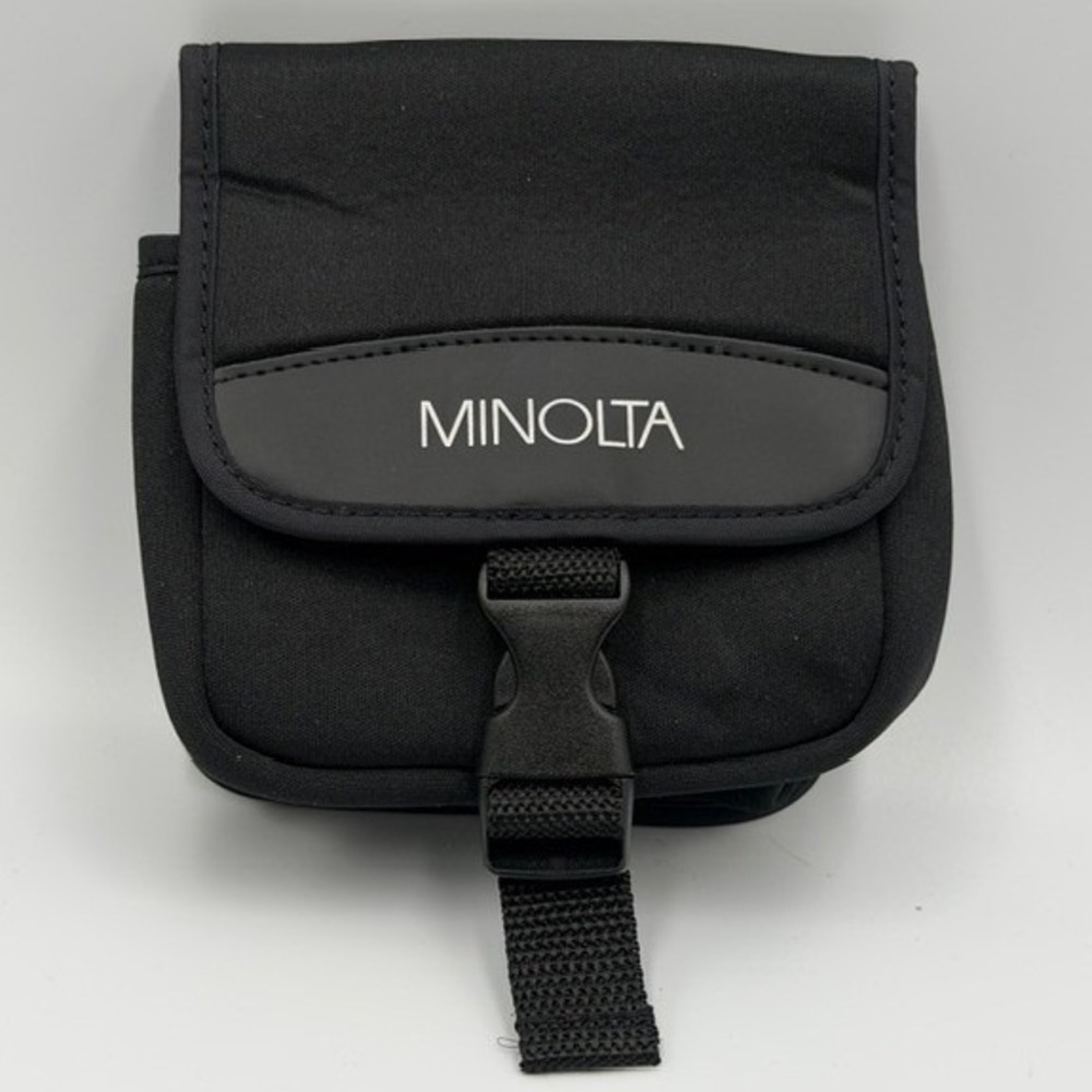 Minolta Camera Pouch Black Padded Buckle Case with Belt Loop 5x5